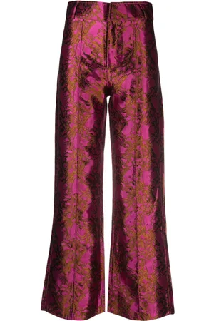 Destree Pantaloni Yoshitomo con effetto jacquard