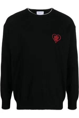 Family First Maglione girocollo con ricamo