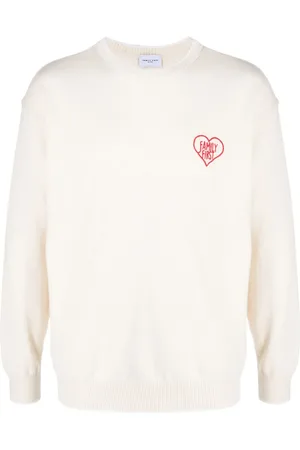 Family First Maglione girocollo con ricamo
