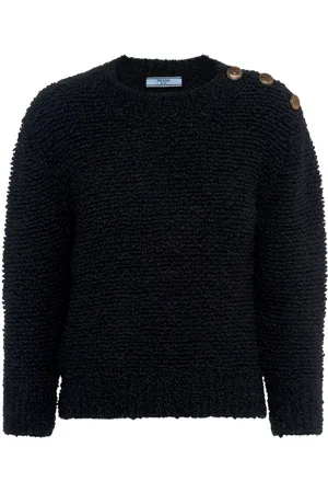 Prada Maglione boucl?? con logo a triangolo