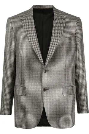 CANALI Blazer monopetto con motivo pied-de-poule
