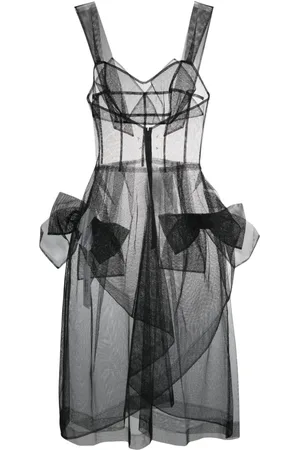 Maison Margiela Abito midi con fiocco