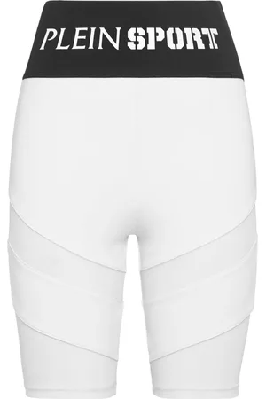 Philipp Plein Shorts da ciclismo con banda logo