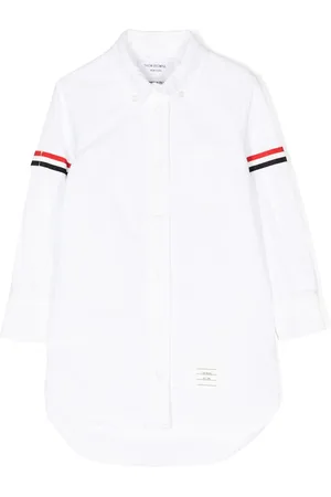 Thom Browne Chemisier Oxford con fascia sul braccia