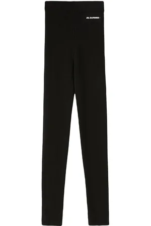 Jil Sander Leggings a vita alta con stampa