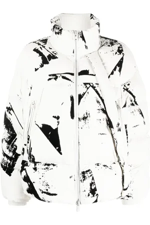 Y-3 Piumino con effetto vernice