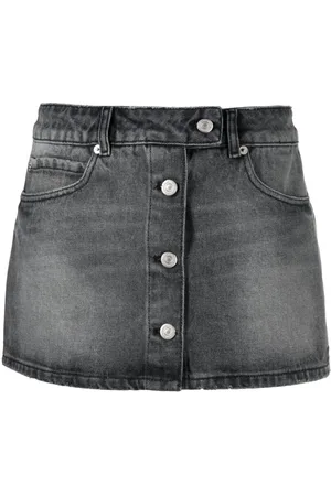 Courrèges Minigonna Trucker denim