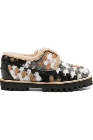 LE SILLA Mocassini Yacht con fodera in shearling