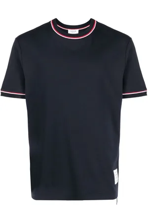 Thom Browne T-shirt con bordi a righe