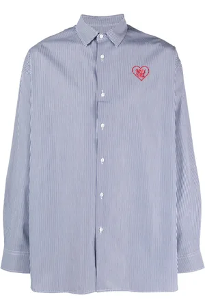 Family First Camicia a righe con ricamo