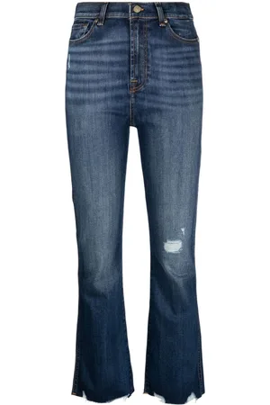 7 for all Mankind Pantaloni crop svasati