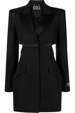VERSACE Blazer monopetto con dettaglio cut-out