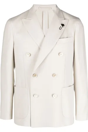 LARDINI Blazer doppiopetto con revers a lancia