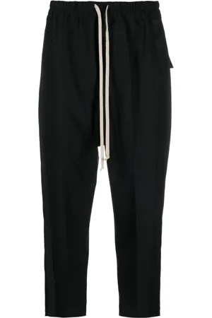 Rick Owens Pantaloni crop con righe laterali