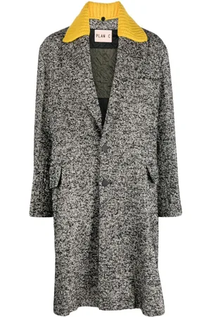 Plan C Cappotto midi monopetto
