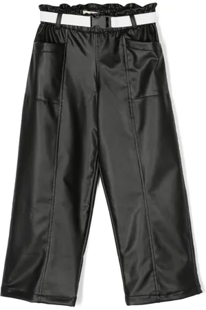 Le pandorine Pantaloni dritti in finta pelle
