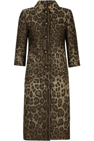 Dolce & Gabbana Cappotto monopetto con stampa