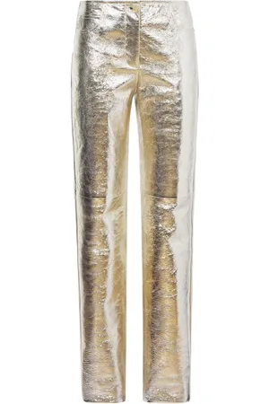 Proenza Schouler Metallic leather trousers