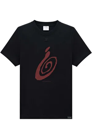 Courrèges T-shirt con stampa grafica