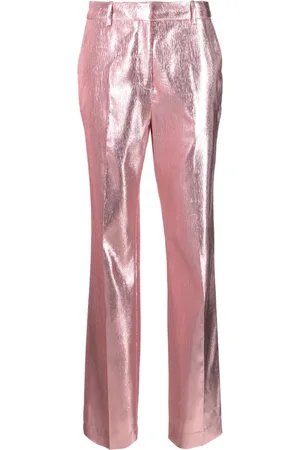 Paco rabanne Pantaloni sartoriali metallizzati