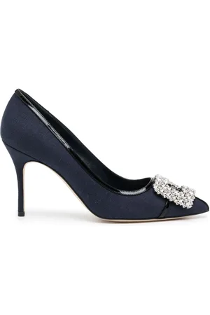 Manolo Blahnik Pumps con fibbia Hangisi 80mm