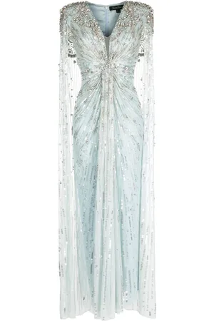 Jenny Packham Abito da sera Lotus Lady con paillettes