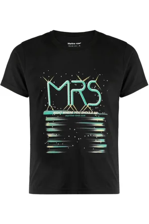 MARTINE ROSE T-shirt Shrunken con stampa