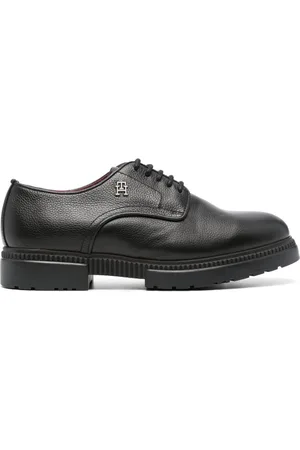 Tommy Hilfiger Derby con placca logo in pelle
