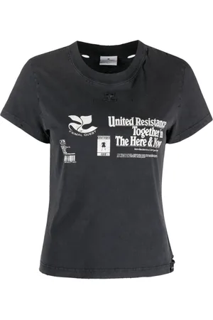 Courrèges T-shirt Resistance Destroyed