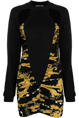VERSACE Abito corto con dettaglio cut-out