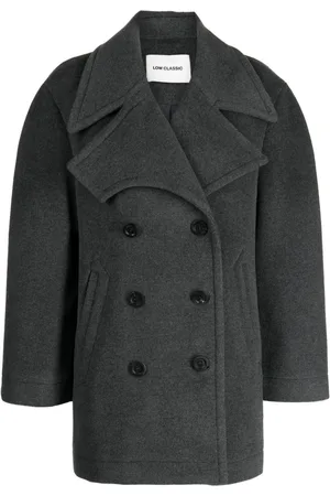 Low Classic Cappotto doppiopetto con revers a lancia