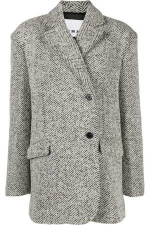 REMAIN Blazer con motivo a spina di pesce