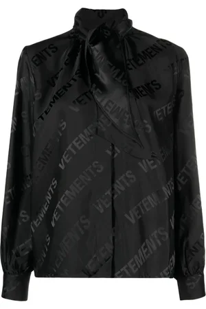 Vetements Camicia con logo jacquard