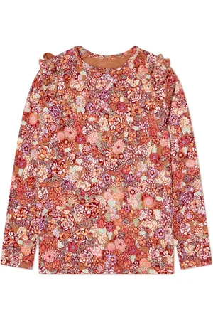 Molo T-shirt a fiori con ruches
