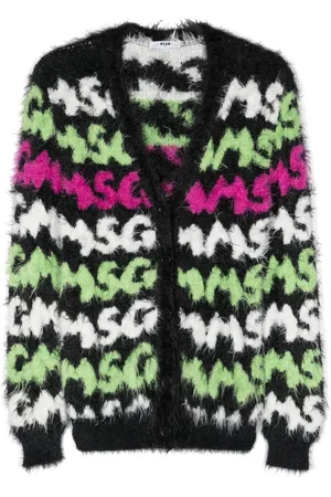 Msgm Cardigan con effetto spazzolato