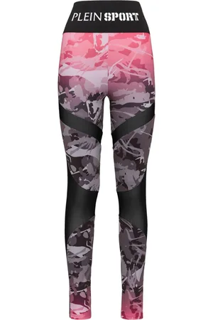 Philipp Plein Leggings con stampa camouflage
