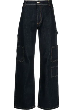 Halfboy Jeans dritti a vita alta