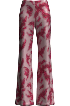 MACCAPANI Pantaloni svasati Easy con stampa grafica