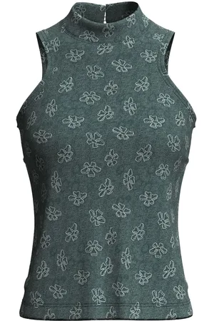 MACCAPANI Top Kendra con monogramma jacquard