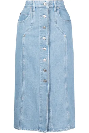 Marant Etoile Gonna midi denim Vandy