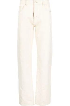 Casablanca Jeans dritti con monogramma jacquard