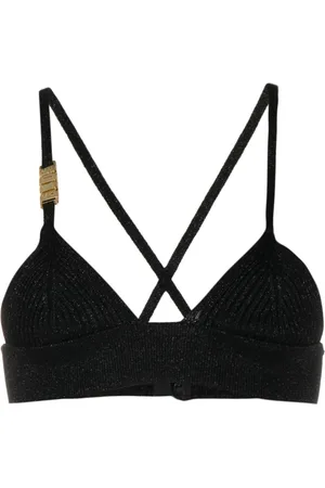 GCDS Top crop con placca logo