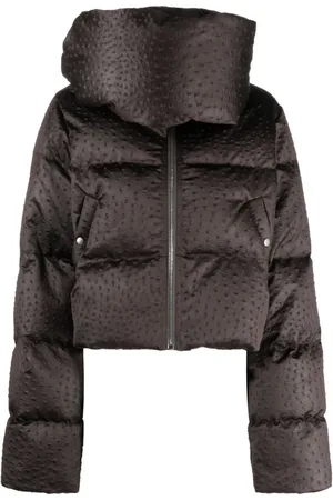 Rick Owens Piumino con collo a imbuto