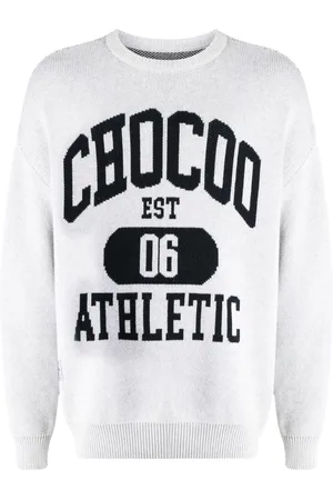 Chocoolate Maglione con logo a intarsi