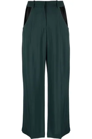 MUGLER Pantaloni a gamba ampia con dettaglio cut-out