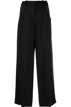 MUGLER Pantaloni a gamba ampia con dettaglio cut-out