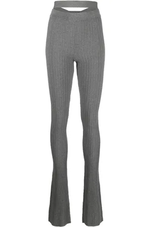 ANDREADAMO Pantaloni svasati a coste