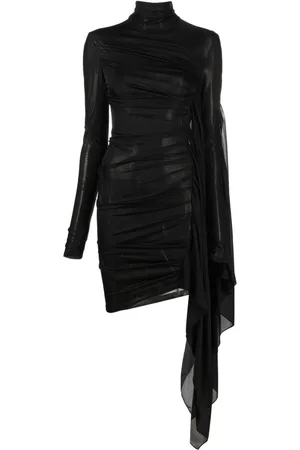 MUGLER Abito corto con drappeggio