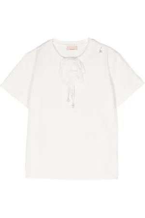 T-Shirt Elisabetta Franchi La Mia Bambina Kids Color White