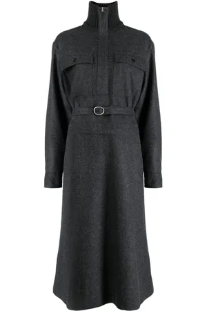 Jil Sander Chemisier midi a maniche lunghe